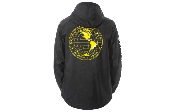 Men's Vansx Crossover Printing Logo hooded Long Sleeves Sports Jacket Black VN0A4MUL-BLK