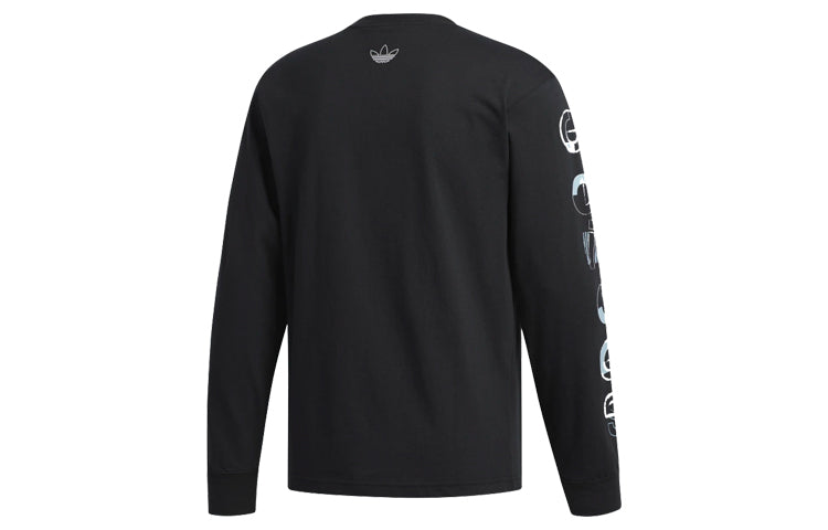 adidas originals Graphic LS Round Neck Long Sleeves Black DV3290