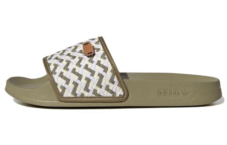 (WMNS) adidas Originals Adilette Lite Slides 'Olive Strata White' FZ5592