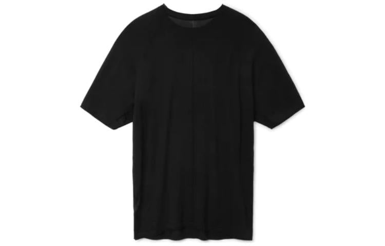 Men's Nike ESC Series Ss Knit Top Solid Color Straight Casual Short Sleeve Black T-Shirt CW3745-010