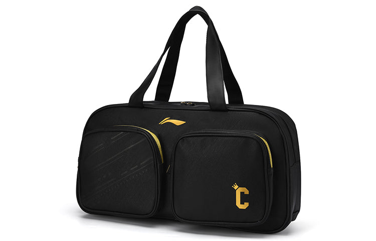 Li-Ning Badminton Crown Pocket Bag 'Black Gold' ABJS015-1000