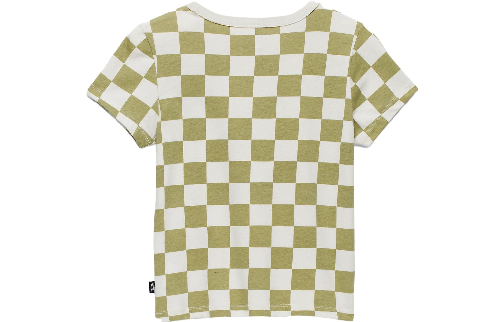 (WMNS) Vans Amstone Mini T-Shirt 'Olive Green' VN000F2ZBD4