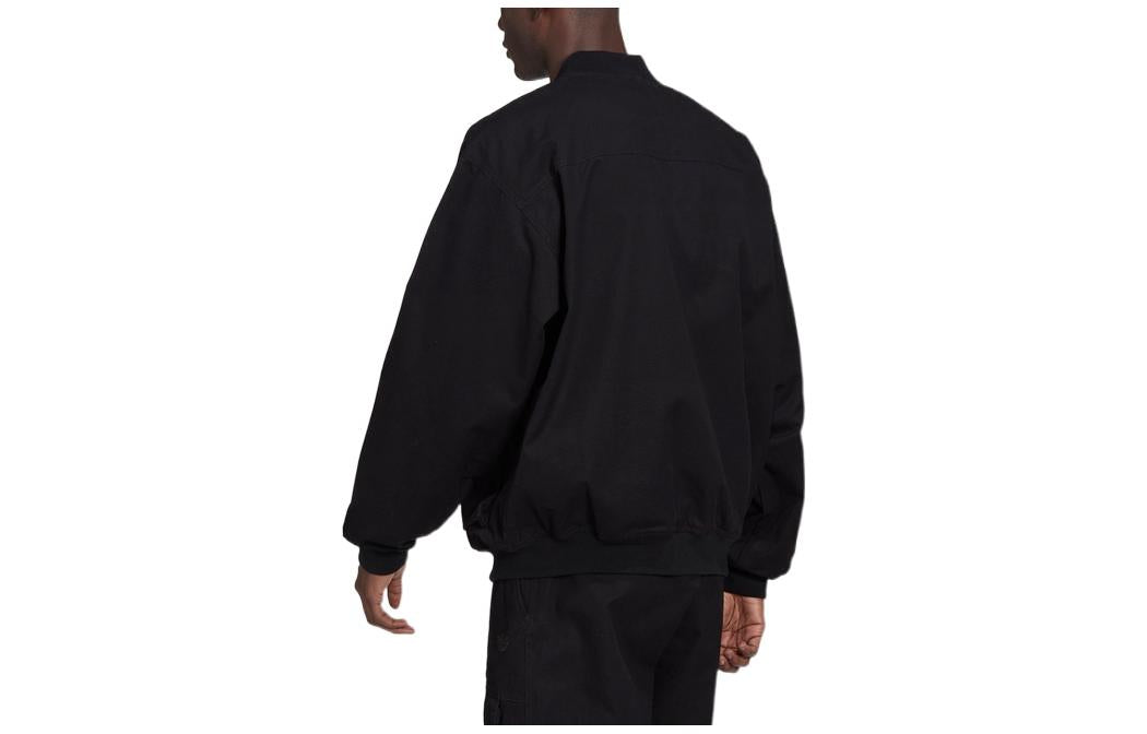 Men's adidas originals Zipper Multiple Pockets Aviator Jacket Black HD4800