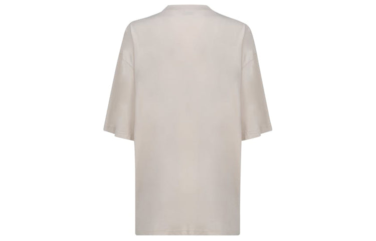 Balenciaga Embroidered Logo Alphabet Short Sleeve Gray White 641532TJVA99054