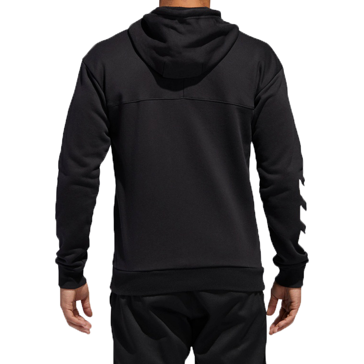adidas SPT Full Zip Basketball Sports Hooded Jacket Black DM7564
