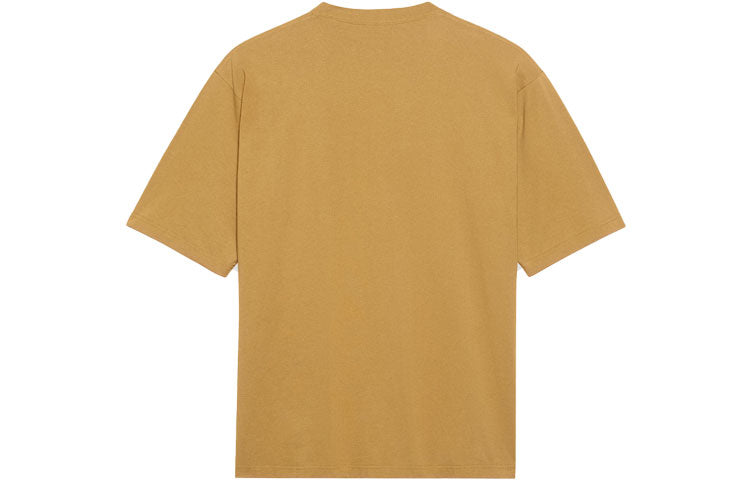 Men's Balenciaga Round Neck Alphabet Printing Short Sleeve Khaki 620969TIV509605