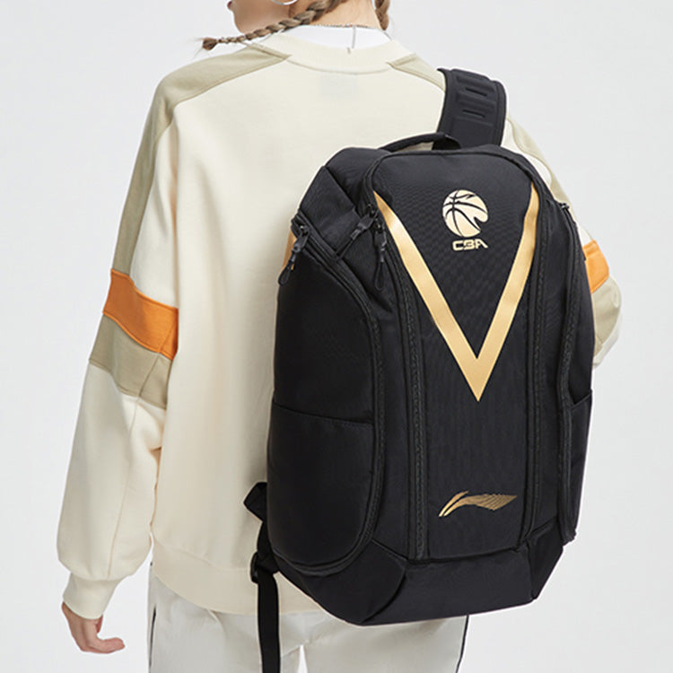 Li-Ning CBA Basketball Backpack 'Black Gold' ABSR210-1