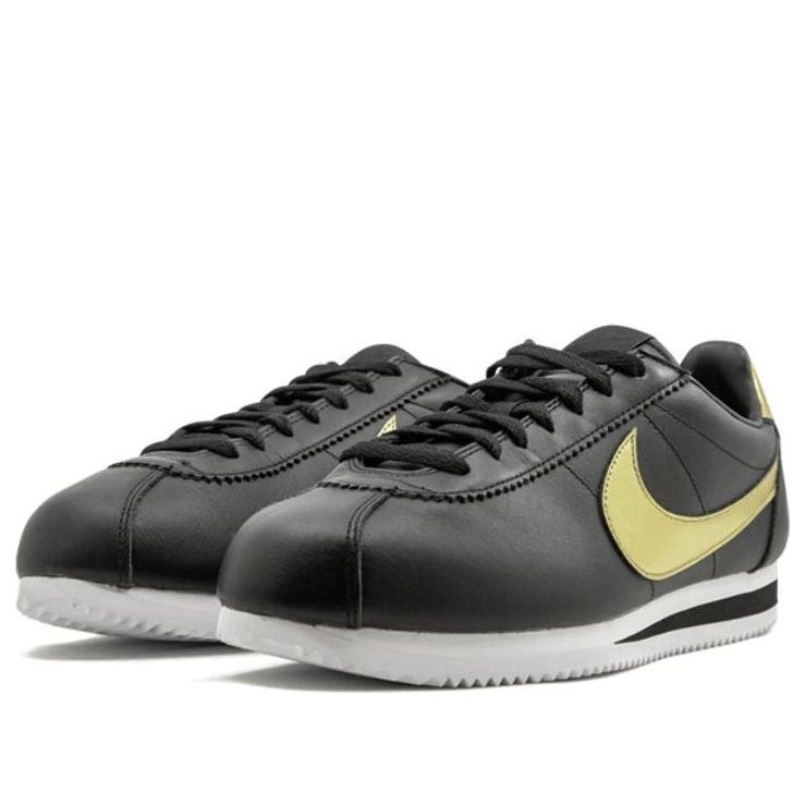Nike Classic Cortez Premium 'Black Metallic Gold' 902801-002