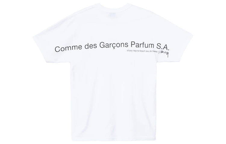 Stussy x COMME des GARCONS CDG Printed Graphics Tee 'White' 3903701-WHIT