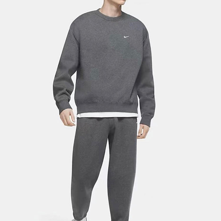 Nike Lab Nrg Fleece Crew Round Neck Pullover Washed Gray DA2252-071