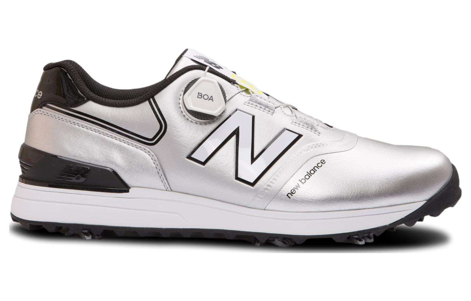 New Balance 574 V3 BOA Golf Shoes 'Silver Black' UGB574S3