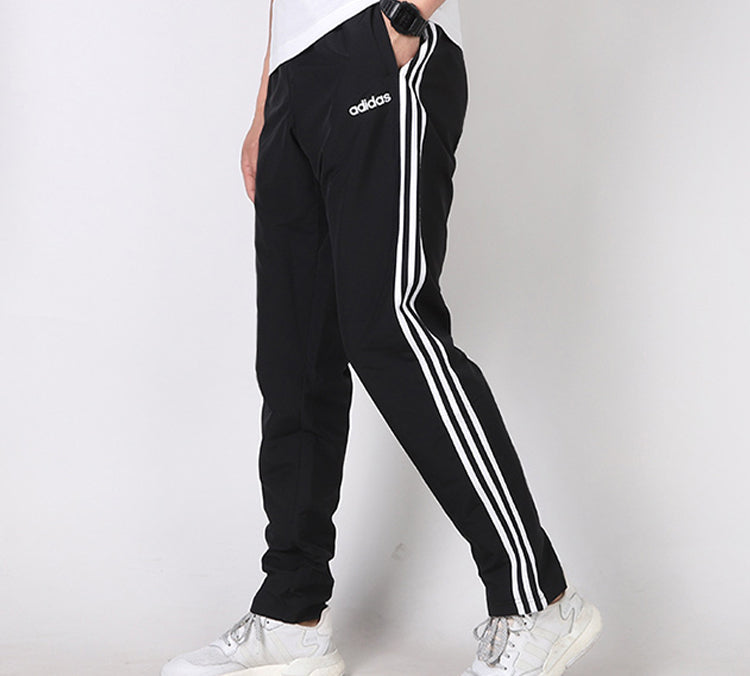 Men's adidas Knit Athleisure Casual Sports Black Long Pants/Trousers FI7164