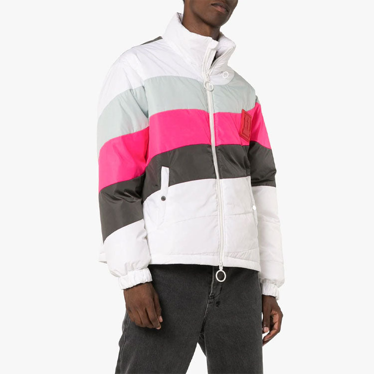 Off-White Stripe Jacket Slim Fit Version Colorblock OMED016E19E060210106