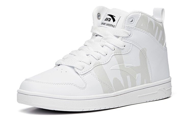 (WMNS) ANTA Life Series Sneakers High 'Clean White' 92648060-11