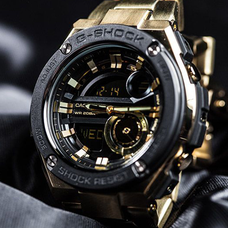 CASIO G-Shock G-Steel 'Black Gold' GST-210GD-1A