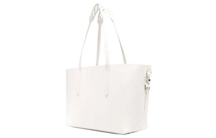Off-White Binder Shopper Bag 'White Black' OWNA142R21LEA0010110