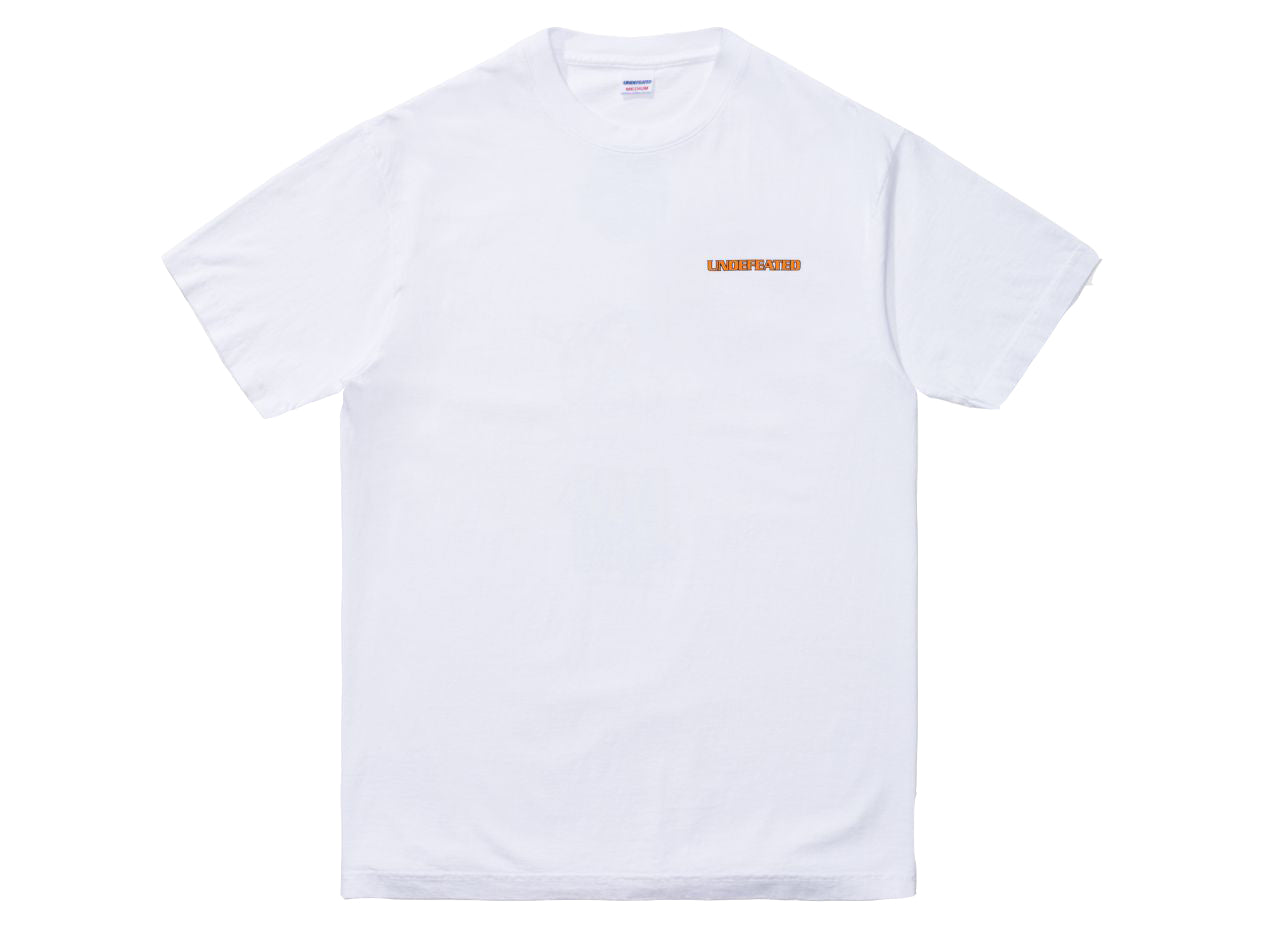 UNDEFEATED RETRO REPEAT S/S TEE Back Letter Applique Short-sleeve Tee Unisex White 80104-WHITE