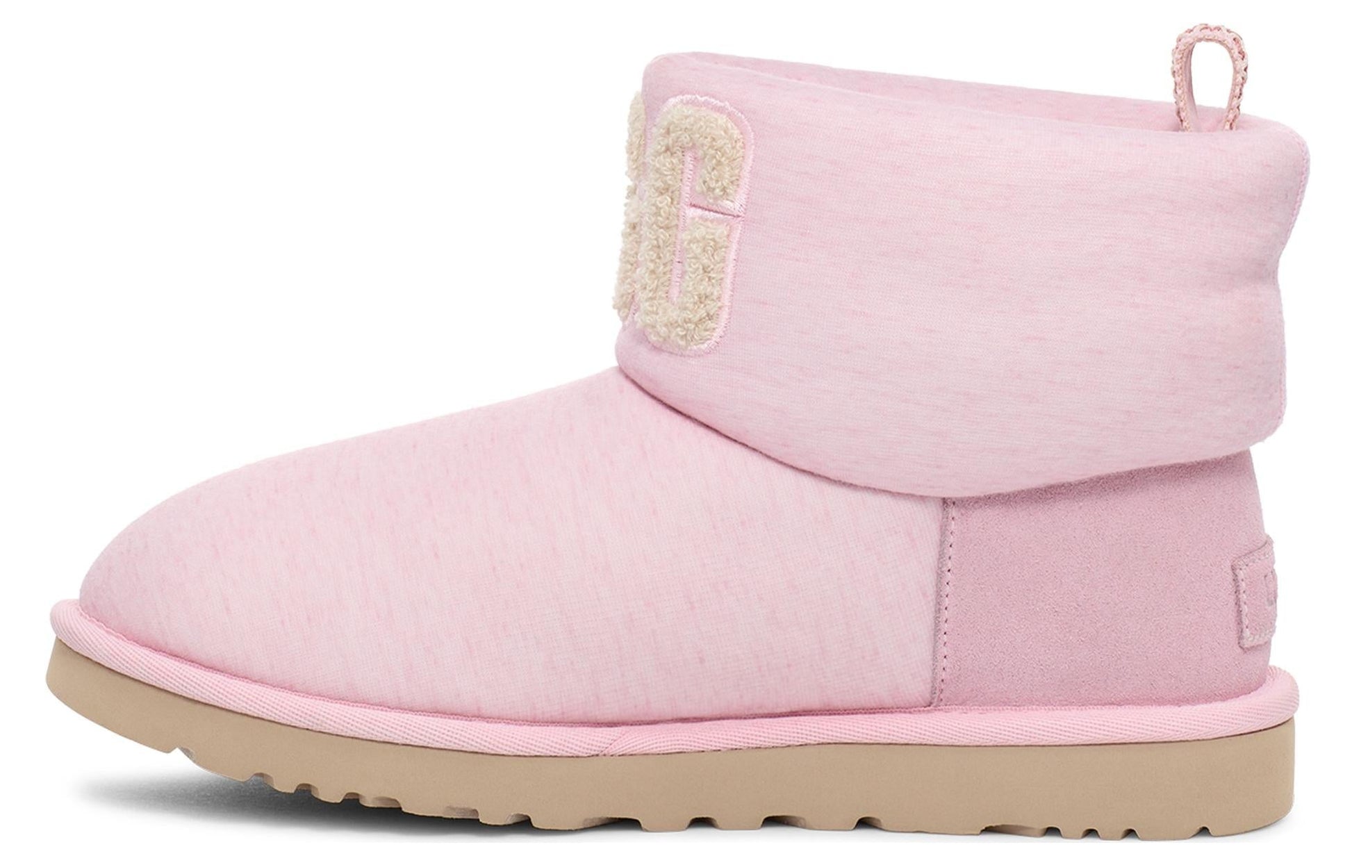 (WMNS) UGG Classic Mini Fur Jersey Cozy Boot 'Pink' 1144290-PNKM
