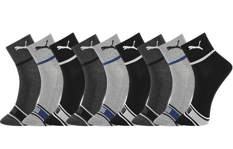 PUMA Sport Sock 3 Pack 'Black Grey White Blue' 701223917-003