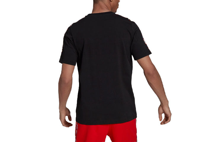 adidas originals Wxe 3s Tee Athleisure Casual Sports Round Neck Breathable Short Sleeve Black H43945