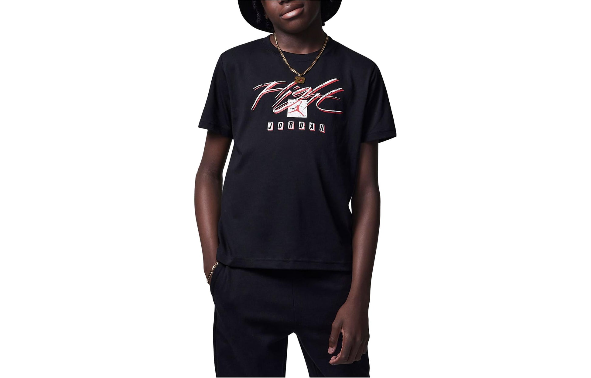 (GS) Air Jordan Flight Essentials MBR T-Shirt 'Black' FV2655-010