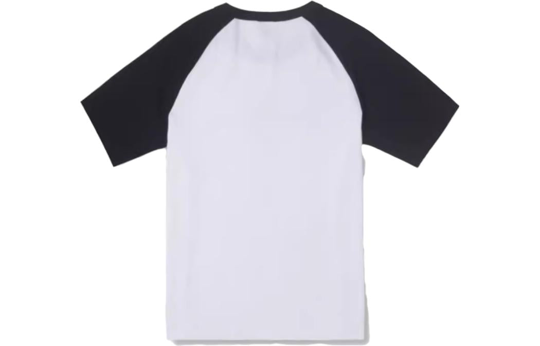 (WMNS) Converse Logo Baseball T-Shirt Asia Sizing 'White Black' 10026176-A01