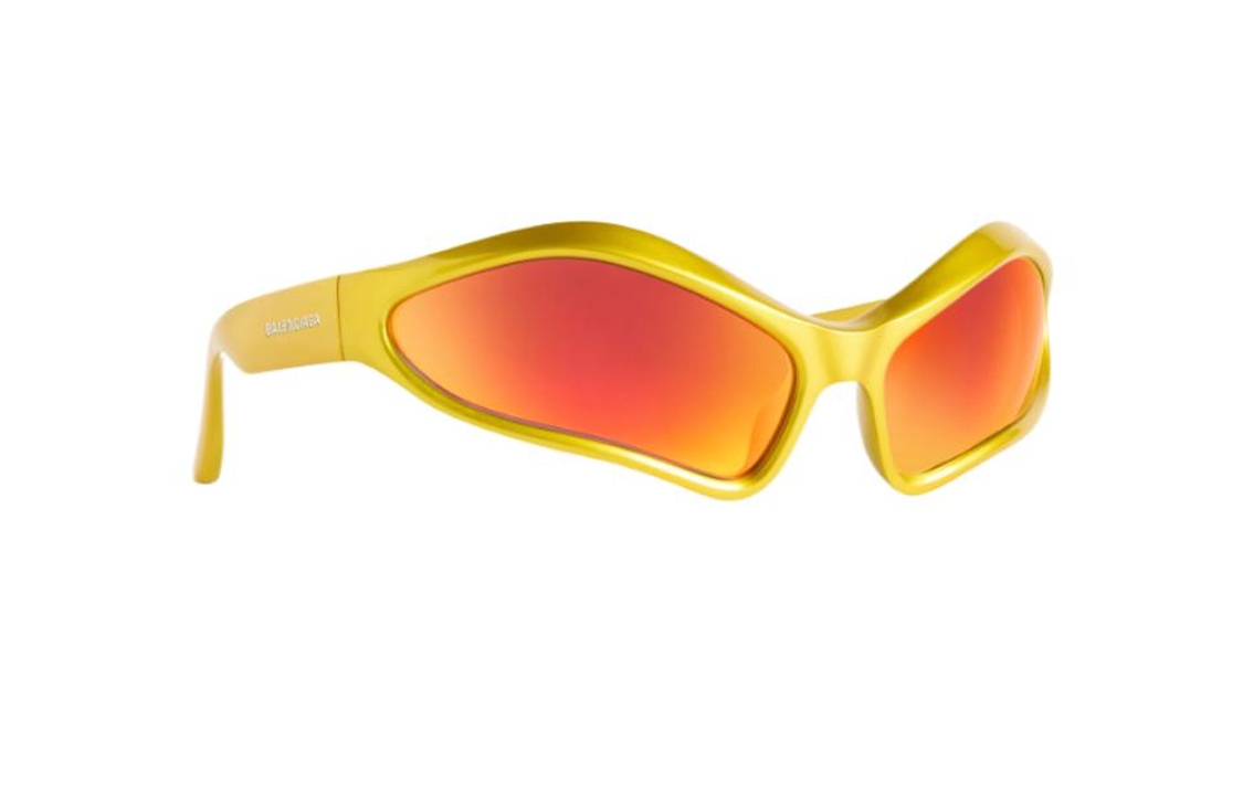 Balenciaga Fennec Oval Sunglasses 'Yellow Red' 768054T00077037