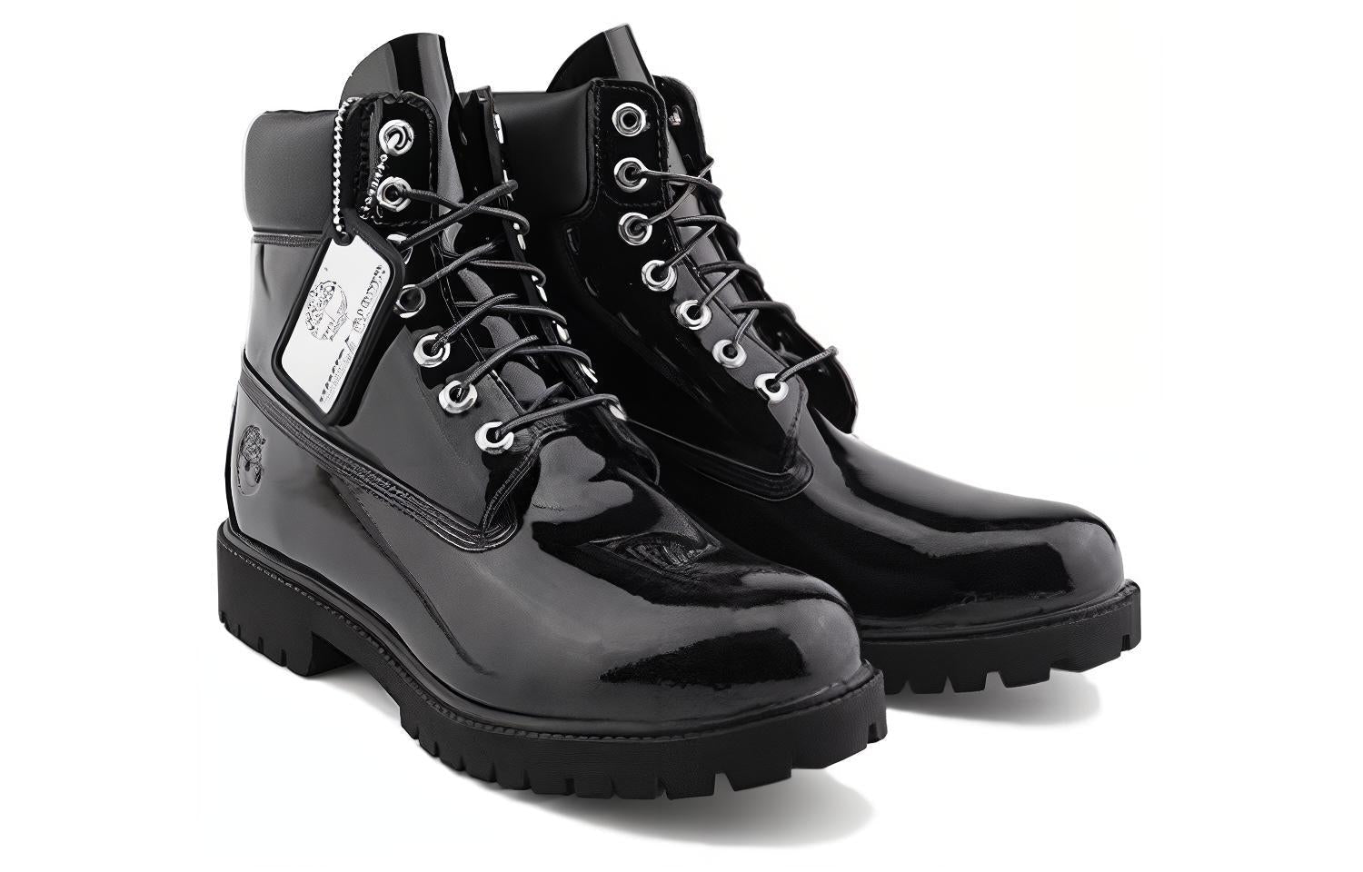 Timberland x Veneda Carter 6 Inch Boots 'Black Patent Leather' A6D8ZM