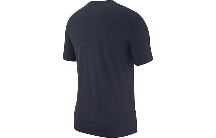 Nike Nsw Tee Just Do It Casual Sports Round Neck Short Sleeve Dark Blue AR5006-451