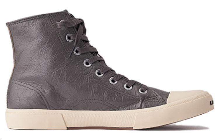 Balenciaga Paris High Top Sneakers 'Brown Leather and White Rubber' 688752W3RCA1890