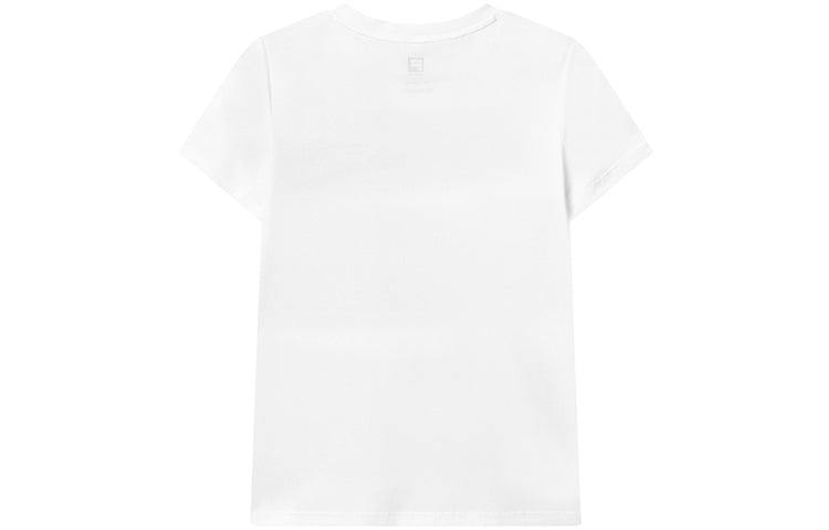 (WMNS) FILA Athletics Logo T-Shirts 'White' A11W132108F-WT