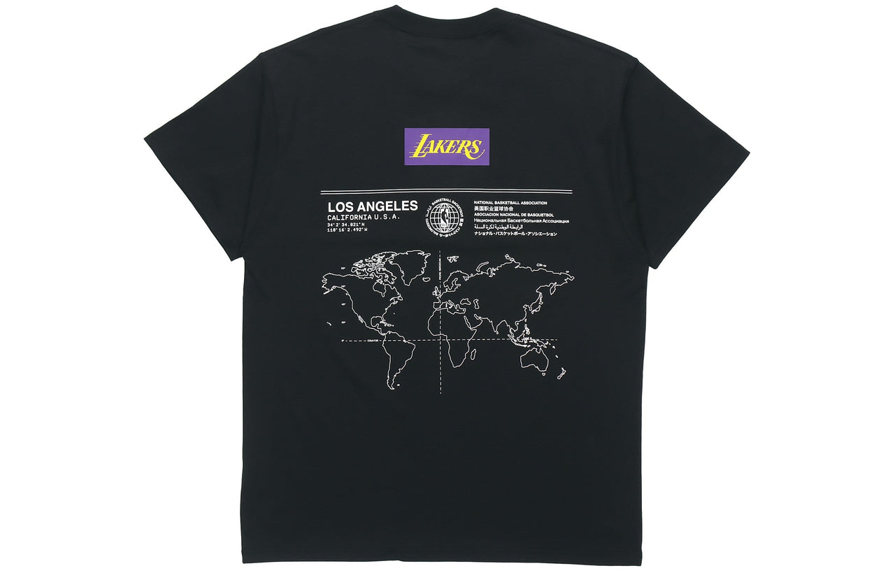 Nike NBA Courtside Los Angeles Lakers Short Sleeve Training Black CK8028-010