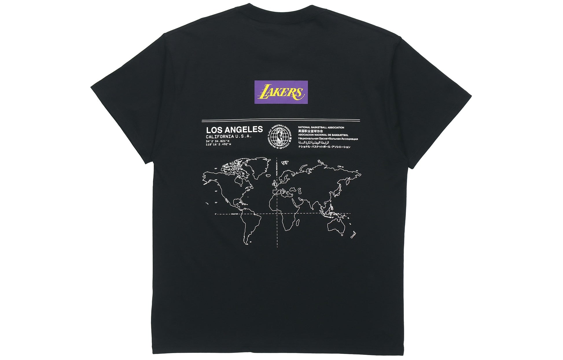 Nike NBA Courtside Los Angeles Lakers Short Sleeve Training Black CK8028-010