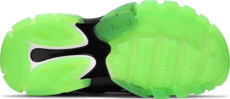 Balenciaga Track sandals 'Clear Sole Black Green White' 655954W2CC41038
