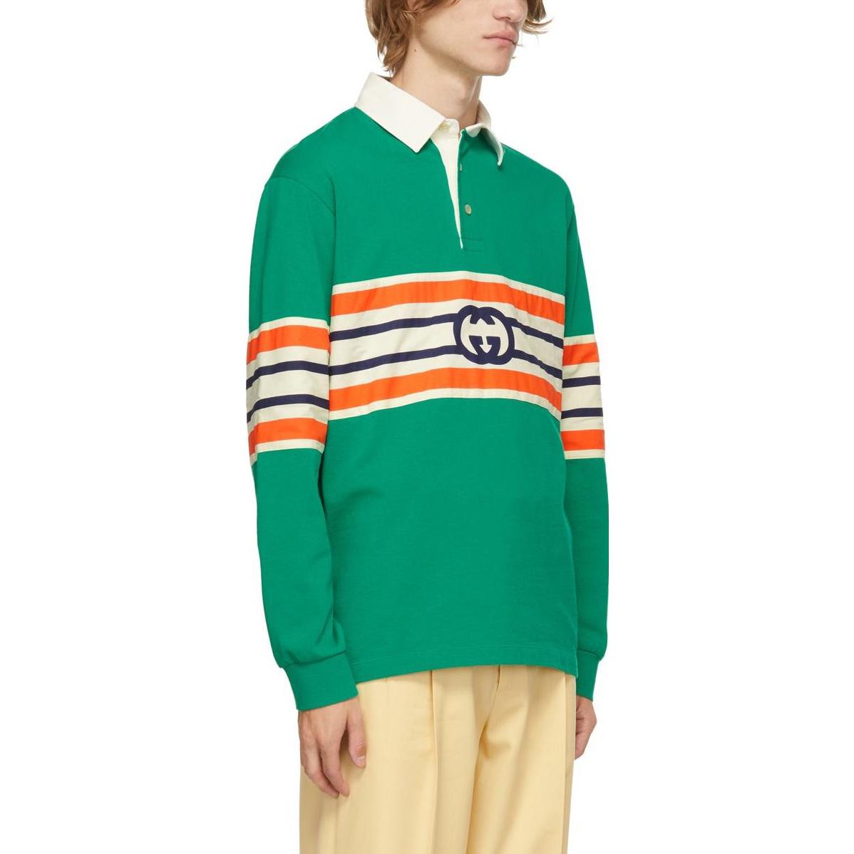 Gucci Interlocking G Polo Shirt 'Green' 653379-XJDGH-3229