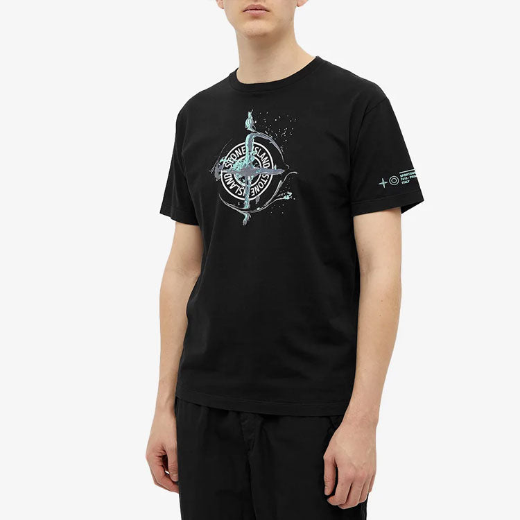 STONE ISLAND Marble One T-shirt 'Black' 74152NS83-V0029