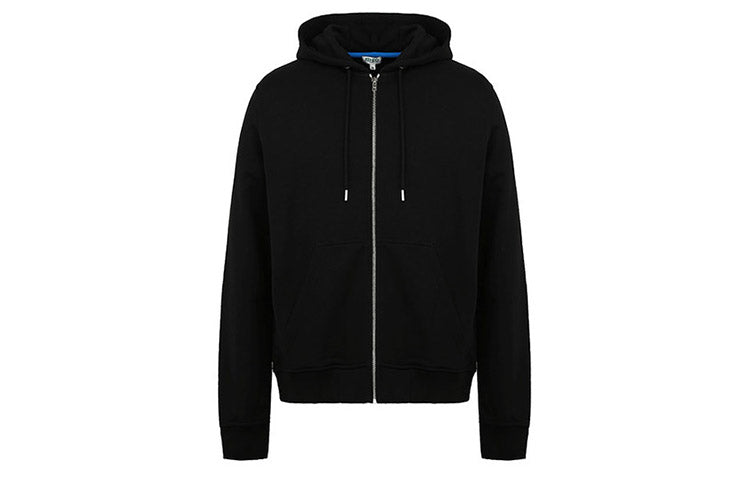 Men's KENZO Back Embroidered Zipper Black F965BL7214XA-99