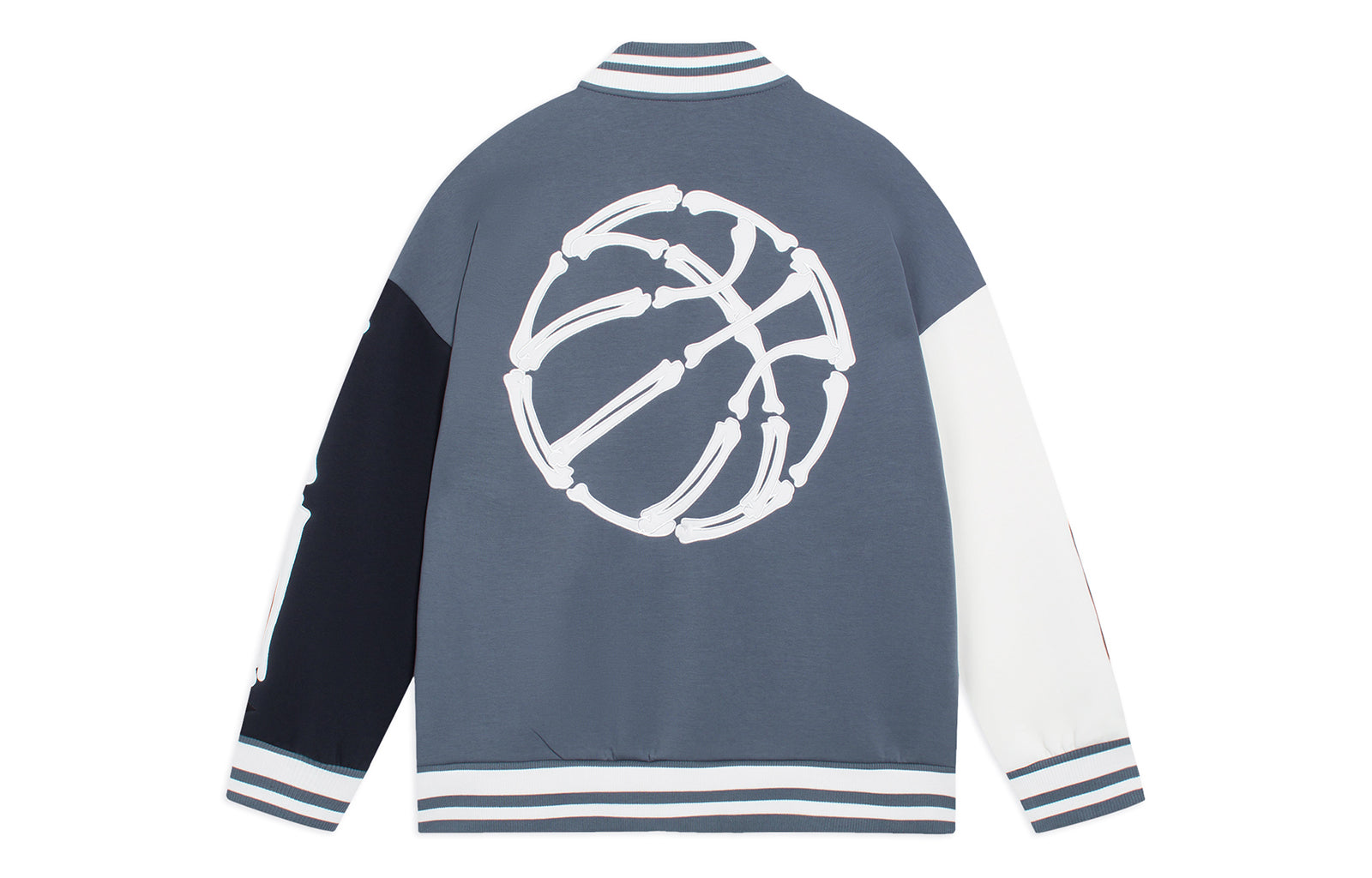 Li-Ning Hoops Graphic Baseball Jacket 'Storm Blue' AJDSB17-4