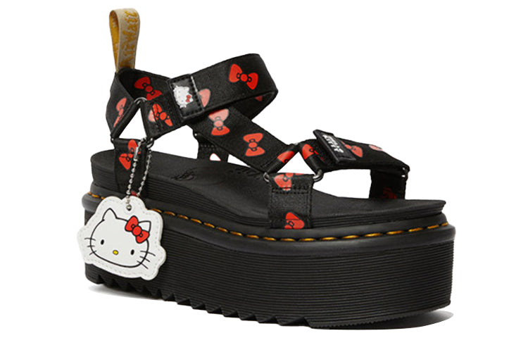 (WMNS) Dr. Martens x Hello Kitty Vegan Sandals Black 25914002