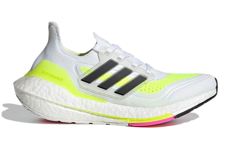 adidas Ultraboost 21 J 'White Solar Yellow' FZ2929