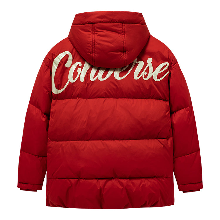(GS) Converse Logo Printed Down Jacket 'Red White' CV2142005GS-004