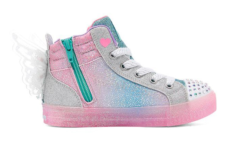 (GS) Skechers Shuffle Brights 'Pink Blue' 20254L-LBMT