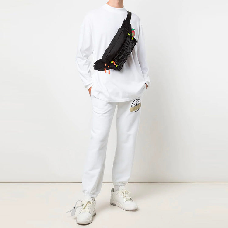 Off-White SS21 animal Pattern Long Sleeves Loose Fit White OMAB032S21JER0040125