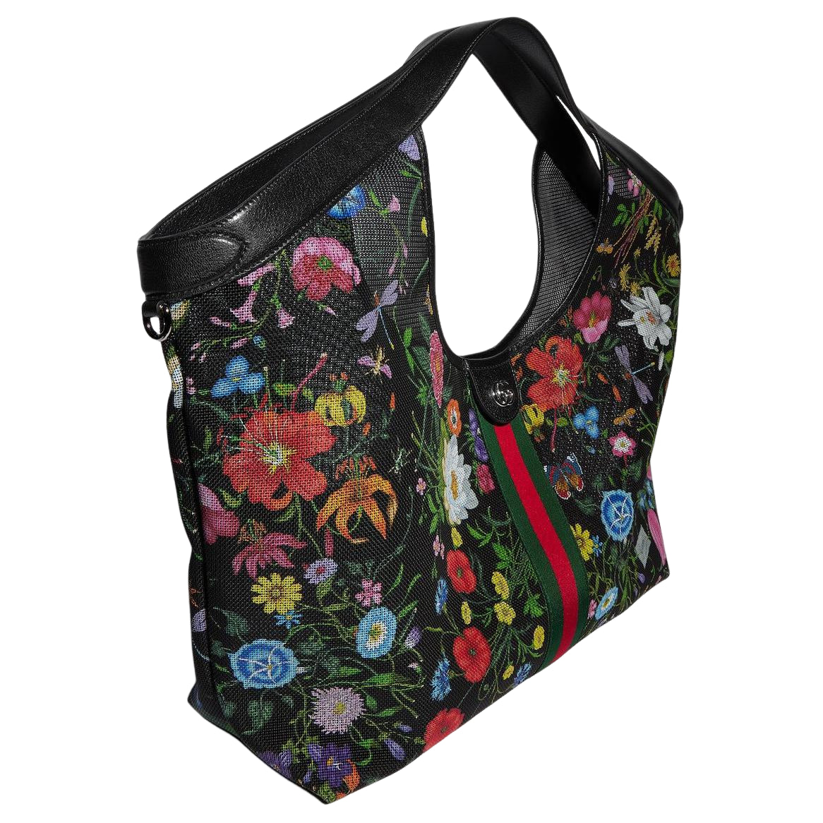 (WMNS) Gucci Giglio Flora Large Tote Bag 'Black Multicolor' 853971-FAGDB-1053