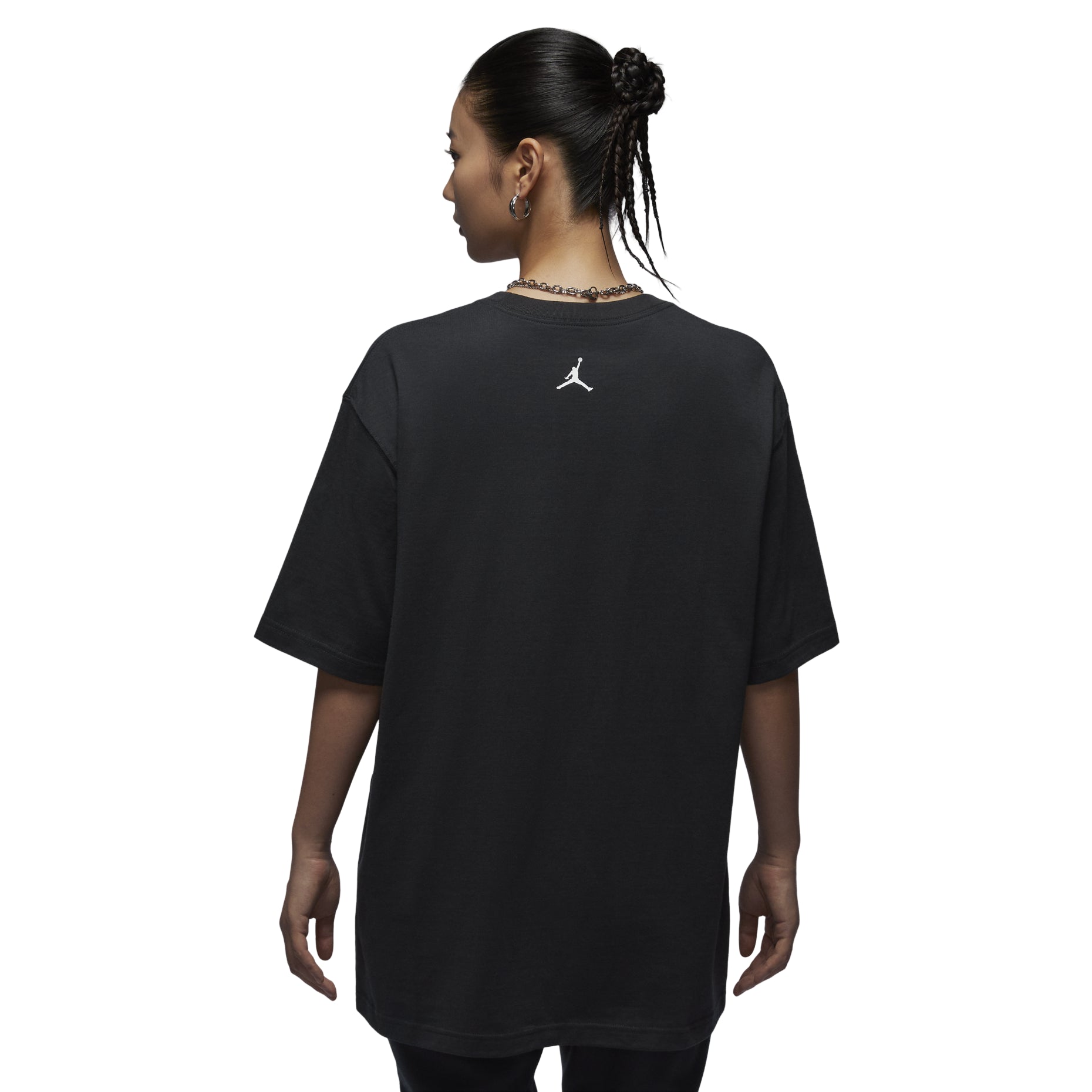 (WMNS) Air Jordan Oversized Graphic T-Shirt Asia Sizing 'Off Noir' FV7120-045