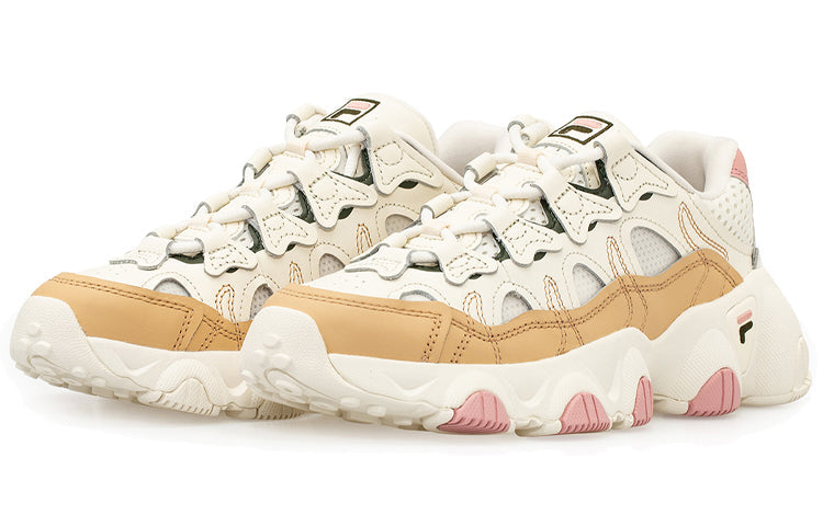 (WMNS) Fila Jagger Running Shoes White/Brown/Pink T12W031116FSS