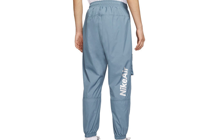 Nike Air Athleisure Casual Sports Multiple Pockets Woven Long Pants Blue CU4144-031