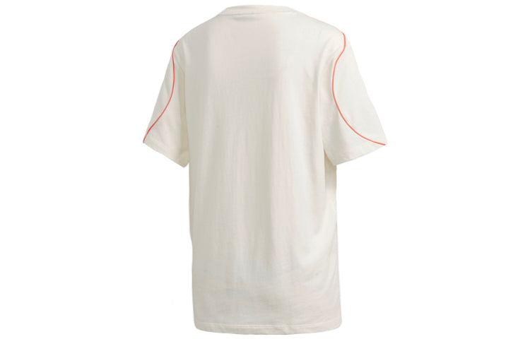 (WMNS) adidas originals Stripe logo Short Sleeve White FM1944