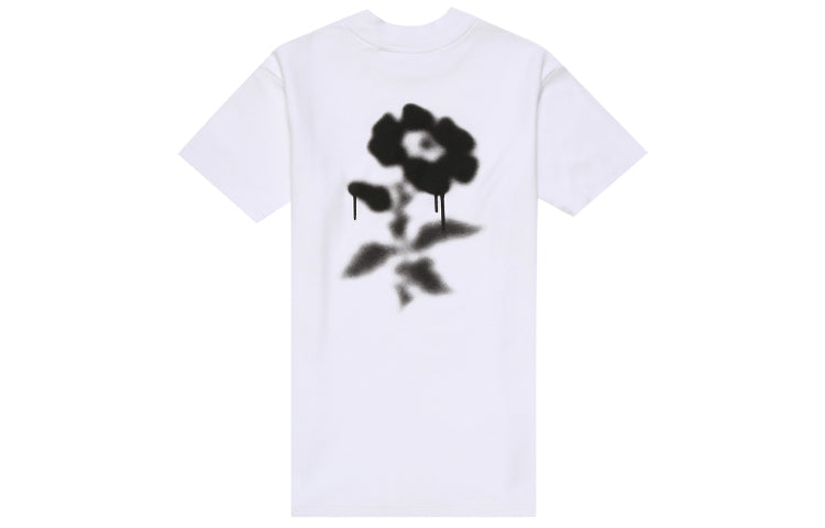 (WMNS) Off-White Back Flower Printing Short-sleeve Tee White OWAA072E20JER0010110