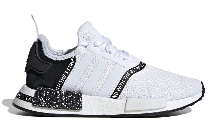 (GS) adidas NMD_R1 J 'White Black' EF3647